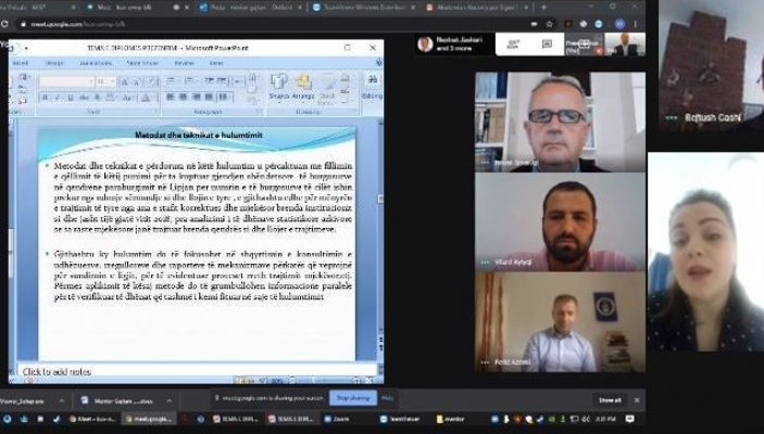Realizohet mbrojtja e par&euml; nga distanca e punimit t&euml; tem&euml;s s&euml; diplom&euml;s n&euml; Fakultetin Siguris&euml; Punlike