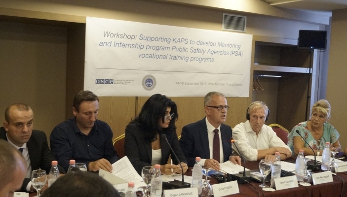 N&euml; Tiran&euml;  zhvillohet pun&euml;toria p&euml;r P&euml;rkrahjen e Akademis&euml; p&euml;r ta zhvilluar programin e mentorimit dhe intershipit bazuar n&euml; programin profesional t&euml; agjencive t&euml; siguris&euml; publike