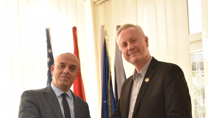 N&euml; Akademi q&euml;ndroi p&euml;r vizit&euml; nj&euml; delegacion nga Qendra Amerikane p&euml;r Luftimin e Ekstremizmit dhe Terrorizimit