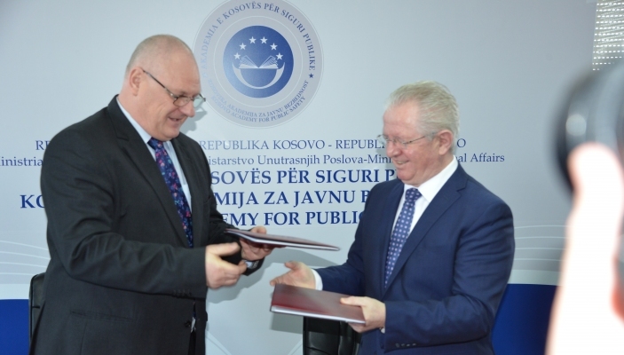 U n&euml;nshkrua  marr&euml;veshja e bashk&euml;punimit mes Akademis&euml; dhe CEPOL-it