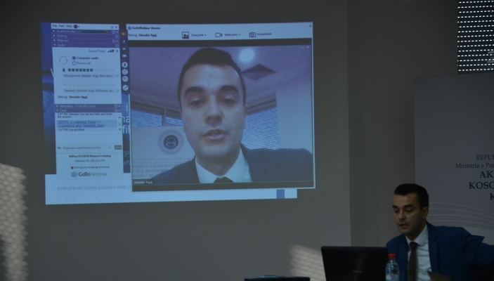 N&euml; AKSP u mbajt webinar i CEPOL