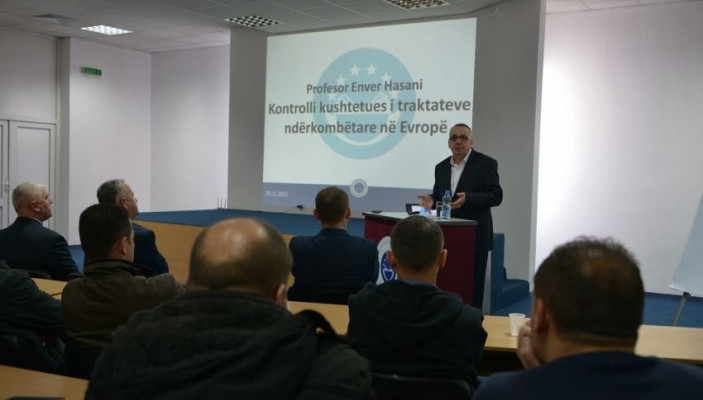 Prof.dr Enver Hasani mbajti ligj&euml;rat&euml; n&euml; Akademin&euml; e Kosov&euml;s p&euml;r Siguri Publike
