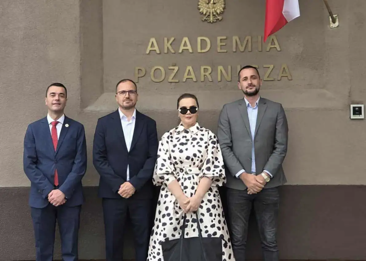 Delegacioni nga AKSP qëndroi në një mobilitet në Universitetin e Zjarrfikjes të Polonisë përmes programit Ersasmus+