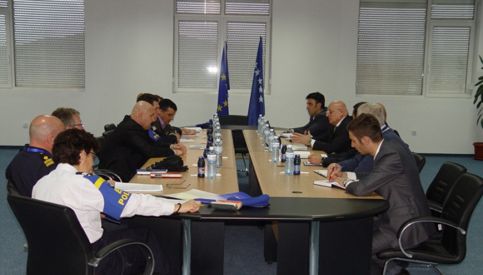 Shefi i Komponent&euml;s t&euml; Policis&euml; s&euml; EULEX-it vizitoi Qendr&euml;n e Kosov&euml;s p&euml;r Siguri Publike 